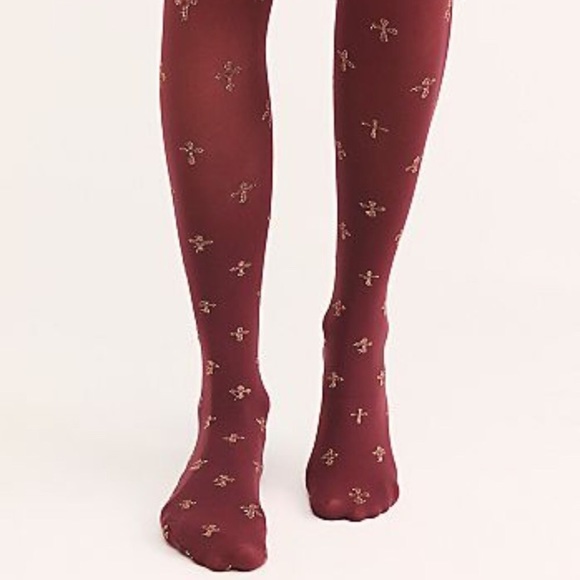 Free People Accessories - Free People Cross My Mind Tights NWT